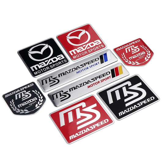 Emblème 3D en Aluminium "Mazdaspeed" Décoration Premium – Mazda