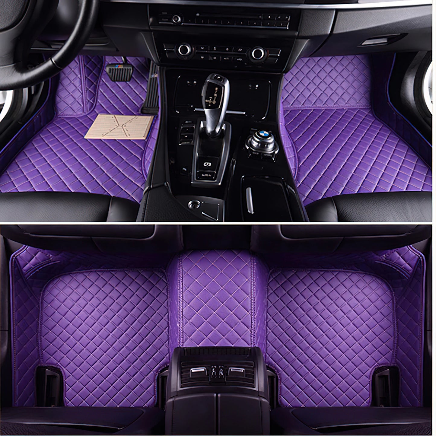 Tapis de Sol Luxe en Cuir PU Sur-Mesure