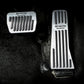 Couvre-pédales frein, accélérateur et repose-pied en aluminium pour transmission manuel et automatique