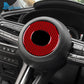 Autocollant fibre de carbone pour centre du volant – Mazda 3 BP & CX-30 – photo 2