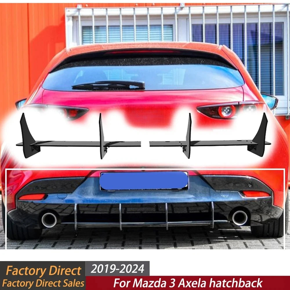 Diffuseur Arrière à Ailettes Style Racing – Mazda 3 Compacte BP