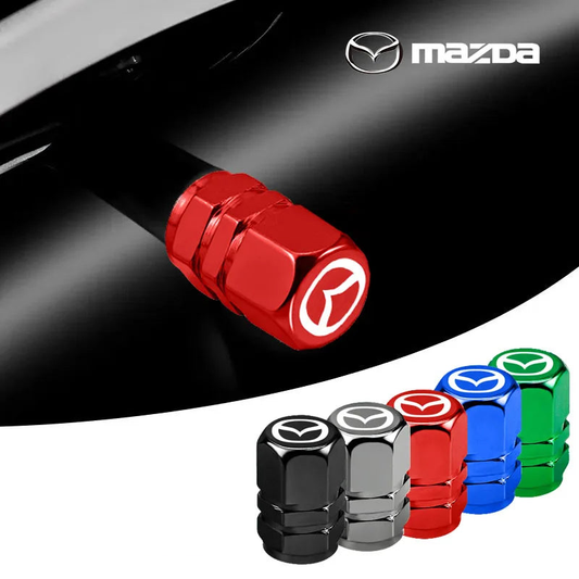 Capuchons de valve en métal coloré - Édition Mazda