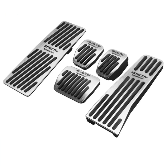 Couvre-pédales frein, accélérateur et repose-pied en aluminium pour transmission manuel et automatique