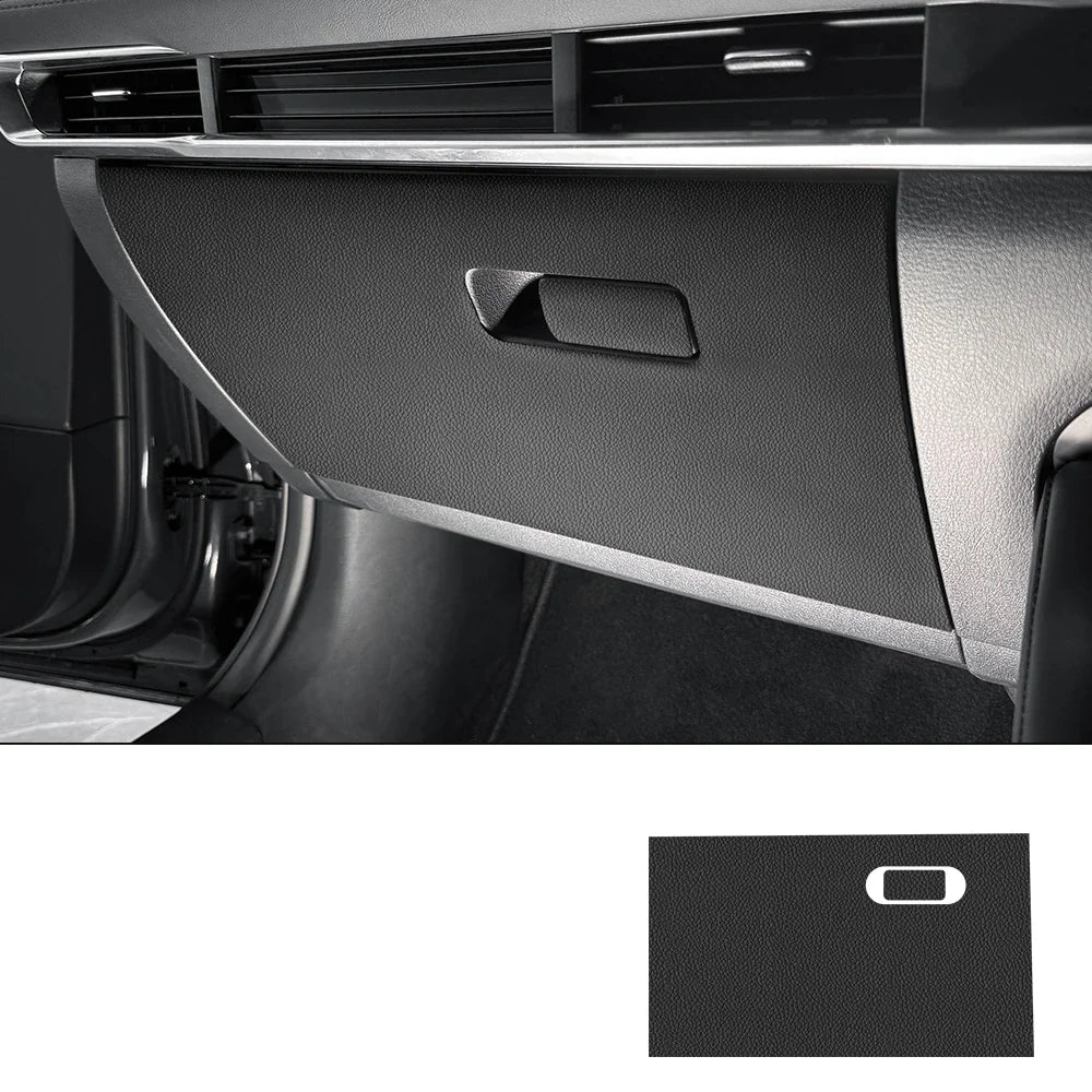 Protection anti-coup de pied boîte à gant suédine ou carbone