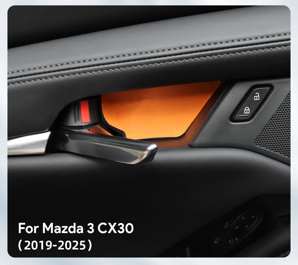 Protection garniture panneau intérieur poignée de porte en suédine