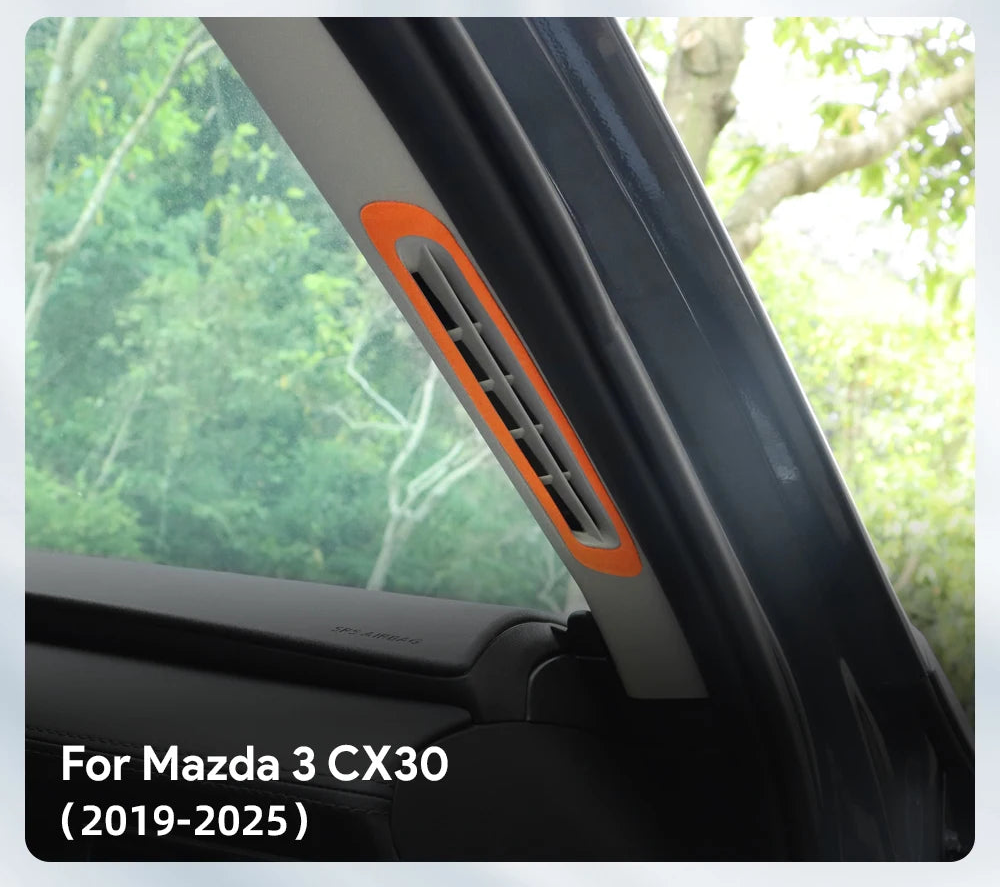 Protection garniture sortie d’air de montant en suédine