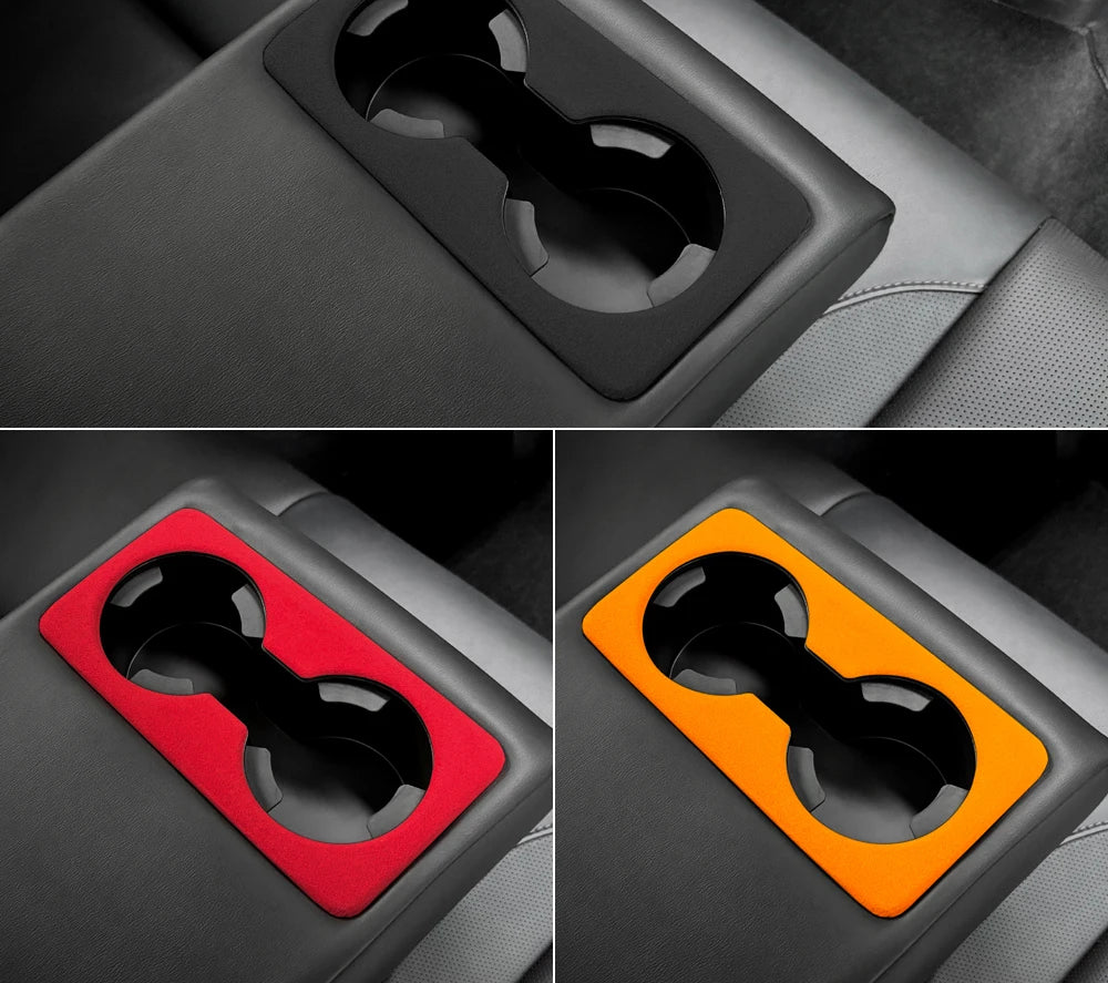 Protection garniture porte-gobelet arrière en suédine