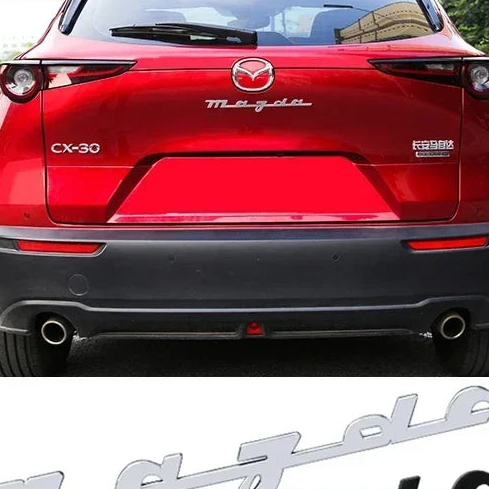 Sticker métal Mazda emblème de coffre arrière
