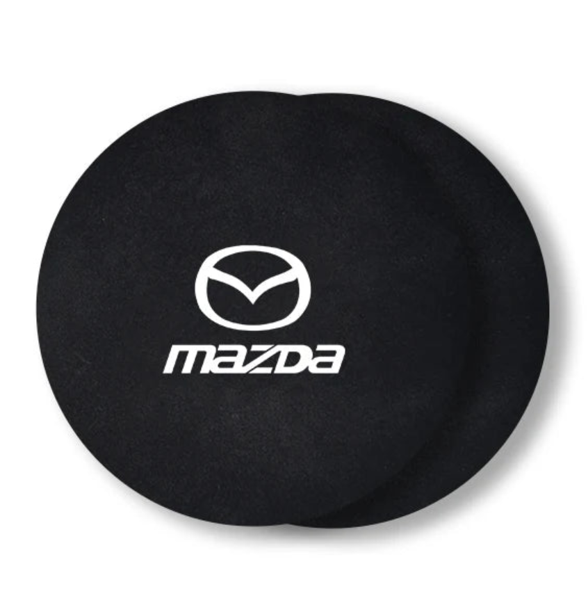 Lot de 2 Dessous de Verre en suédine Antidérapants pour Porte-Gobelets - Mazda