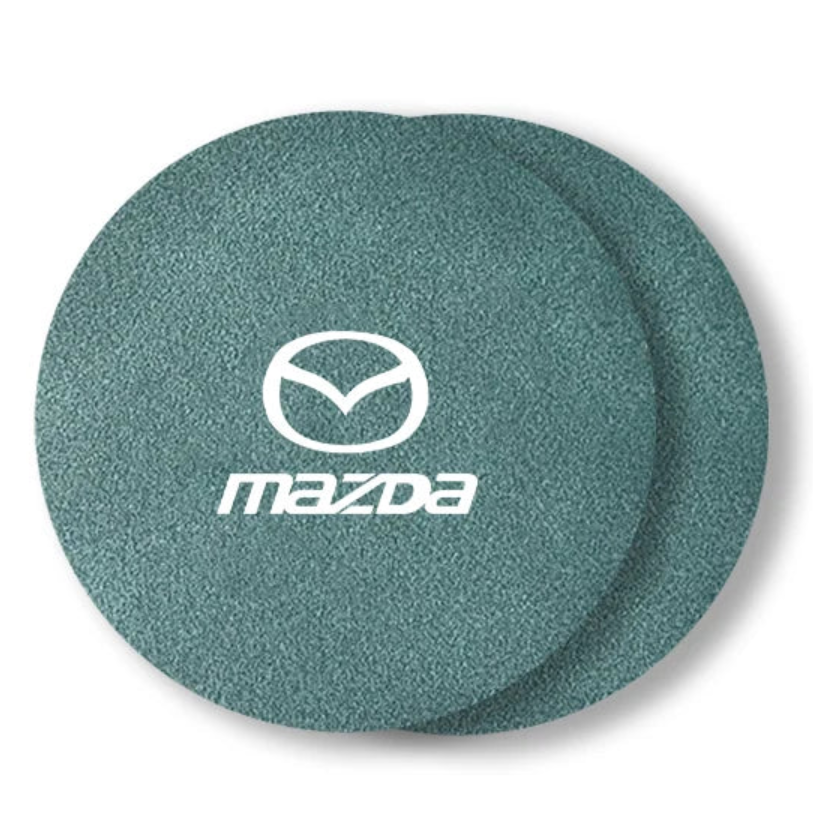 Lot de 2 Dessous de Verre en suédine Antidérapants pour Porte-Gobelets - Mazda