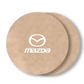 Lot de 2 Dessous de Verre en suédine Antidérapants pour Porte-Gobelets - Mazda