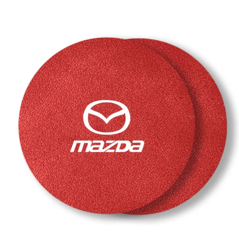 Lot de 2 Dessous de Verre en suédine Antidérapants pour Porte-Gobelets - Mazda