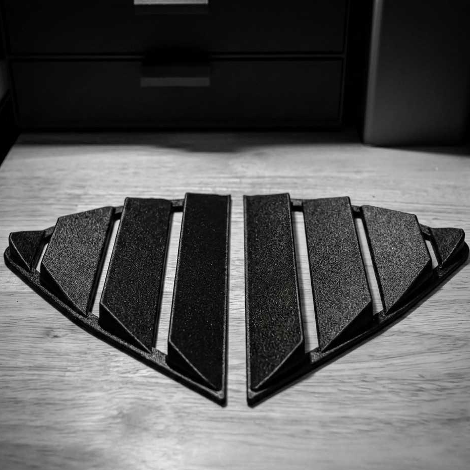Kit d'Ailettes de Vitres Latérales (Louvers) Style Sport