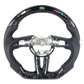 Volant custom en fibre de carbone avec affichage LED – Mazda