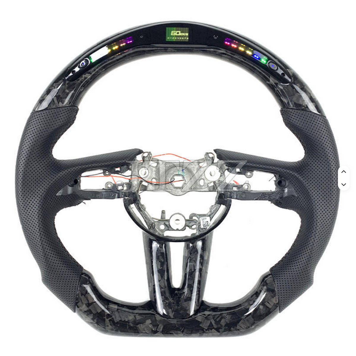 Volant custom sur mesure en fibre de carbone avec affichage LED – Mazda