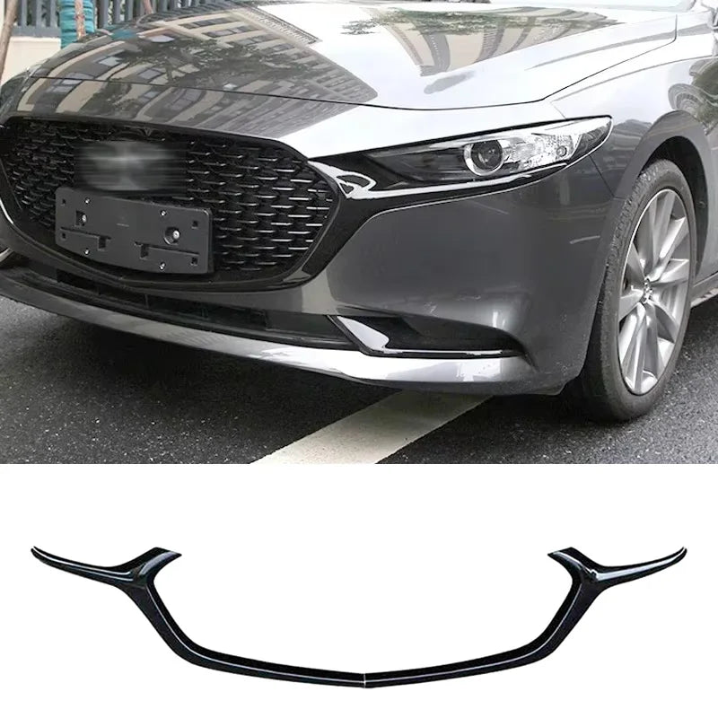 Contour de calandre noir brillant style racing – Mazda 3 Berline BP – Noir brillant