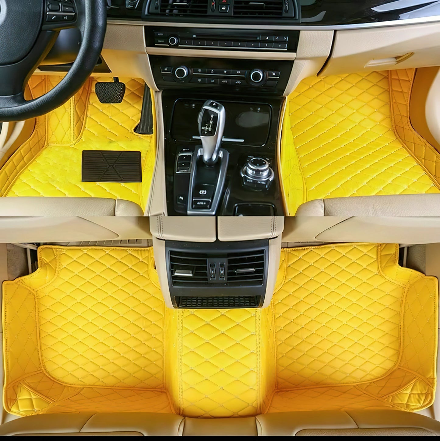 Tapis de Sol Luxe en Cuir PU Sur-Mesure