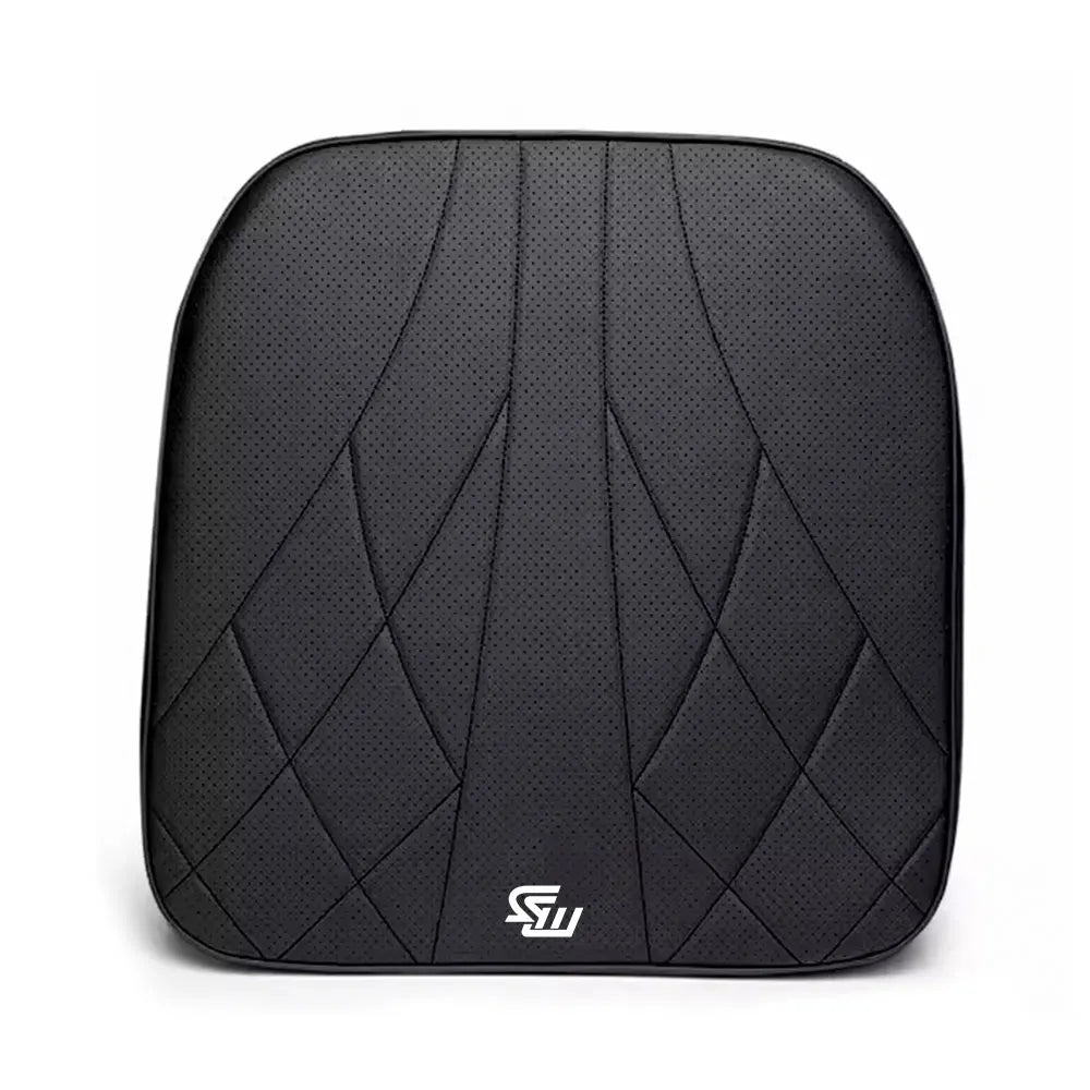 Coussin d'Assise, Appui-Tête & Soutien Lombaire en Cuir Nappa & Mousse à Mémoire