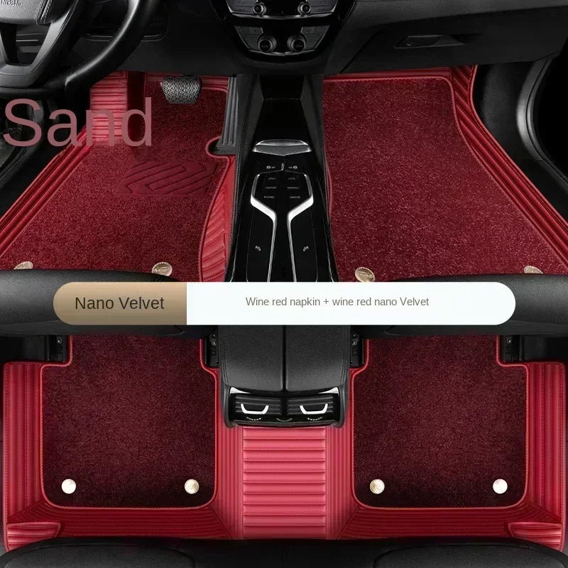 Tapis de Sol Luxe Cuir PU & Nano Velours