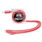 Câble de Charge Rapide 3-en-1 Rétractable – Mazda