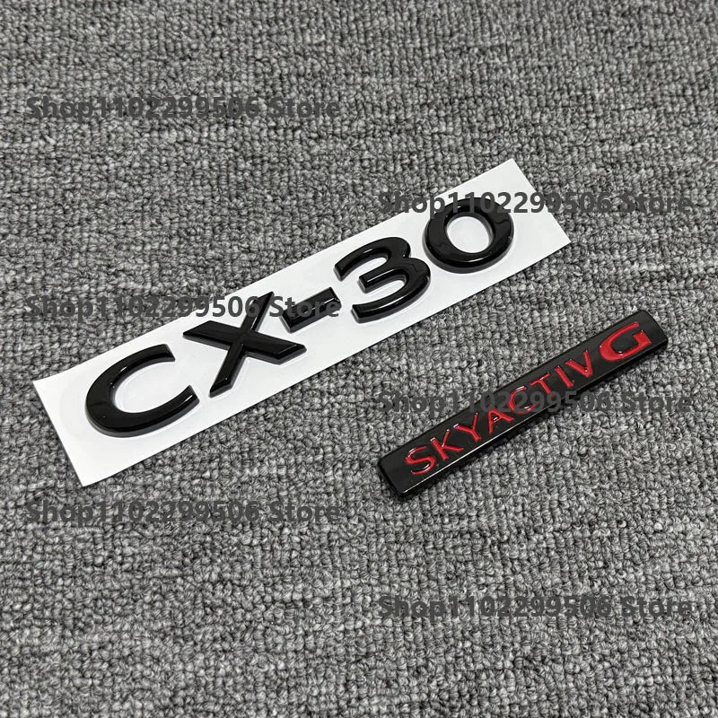 Kit Logos & Lettrages Noirs Blackout – Mazda CX-30