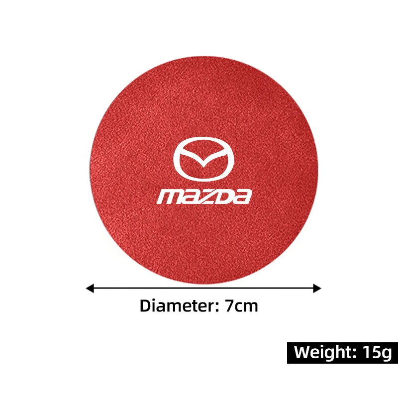 Lot de 2 Dessous de Verre en suédine Antidérapants pour Porte-Gobelets - Mazda