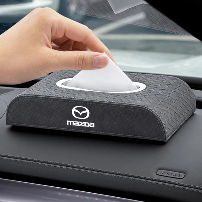 Boîte à Mouchoirs en Cuir Premium - Mazda