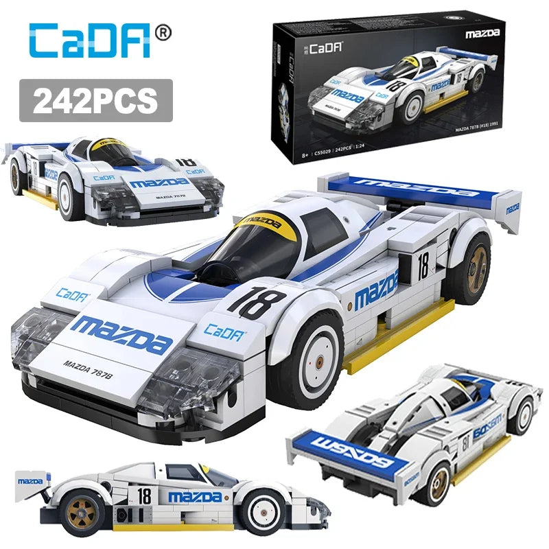 Voiture d'Endurance Mazda en Briques – Kit CaDA 242 Pièces