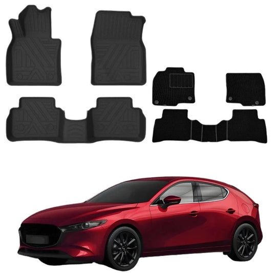 Tapis de sol 3D en TPE toutes saisons – Mazda 3 BP