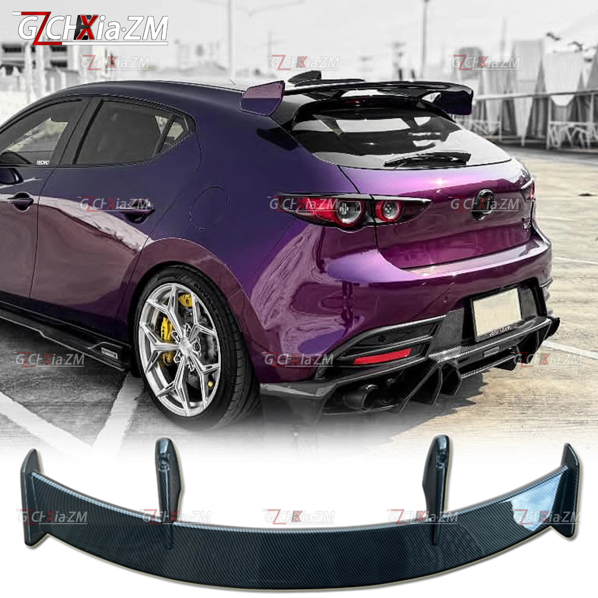 Becquet de Toit Style KS – Mazda 3 Compacte BM/BN (2014–2019)