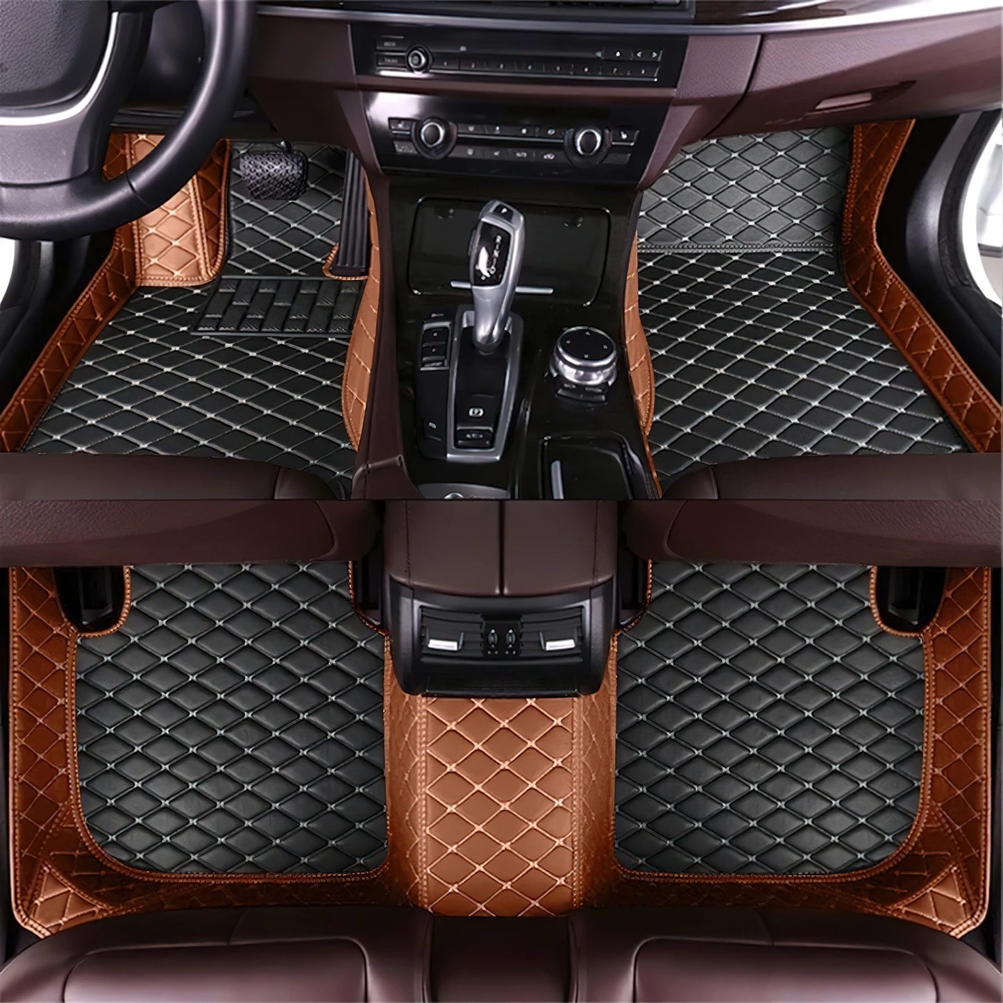 Tapis de Sol Luxe en Cuir PU Sur-Mesure