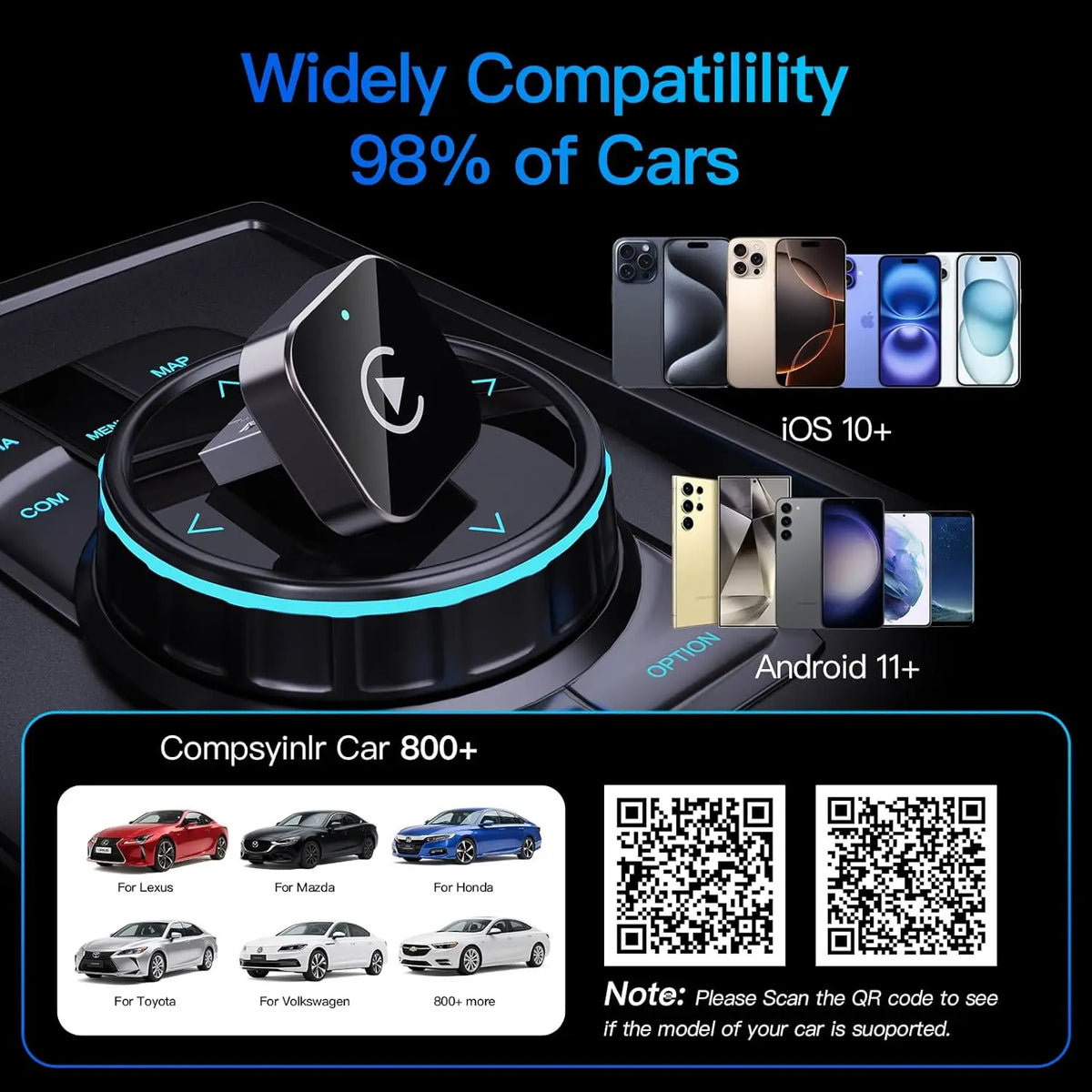 Adaptateur CarPlay sans fil pour Mazda avec CarPlay filaire – photo 4