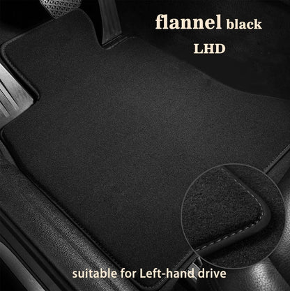 Tapis sol flanelle polyester premium anti-dérapant noir Mazda 3 CX-30 CX-5 - Mazdrive