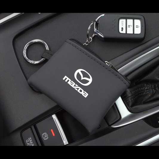Étui compact en similicuir porte-clés – Édition Mazda